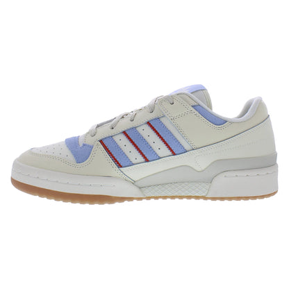 For Forum Low CL Men's Casual Sneakers Daily Wear Soft PU Insole in for White/Blue Dawn/Preloved Red