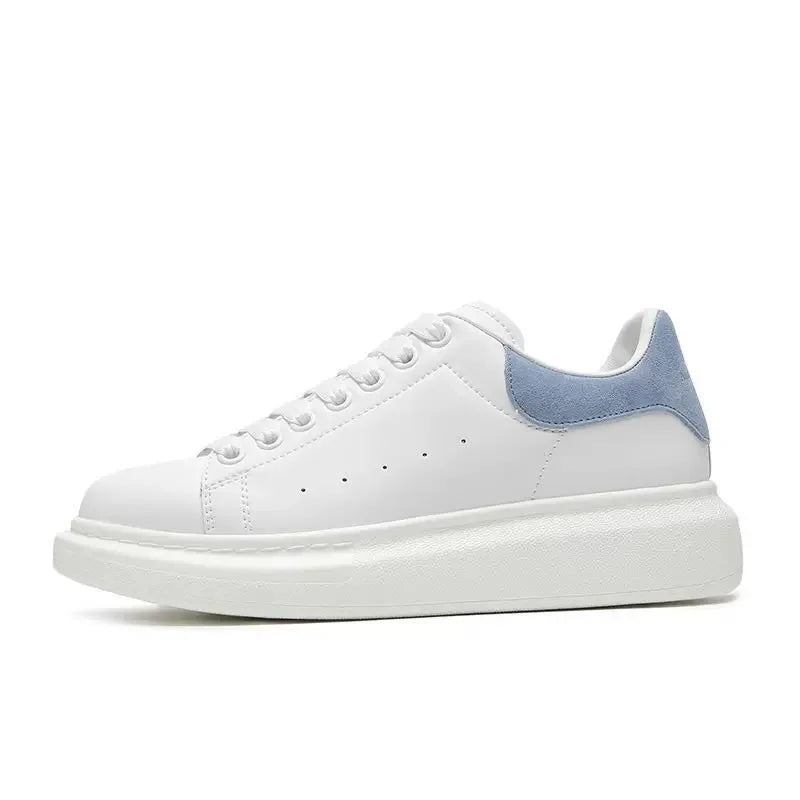 Women's Oversized White Shoes Alexander Leather Platform Sneakers Top Quality Unisex Casual Skateboard Shoes