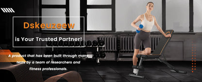 Weight Bench Adjustable Full Body Exercise Folding Fitness Workout Bench with 7 Positions Exercise Bench for Weight Lifting