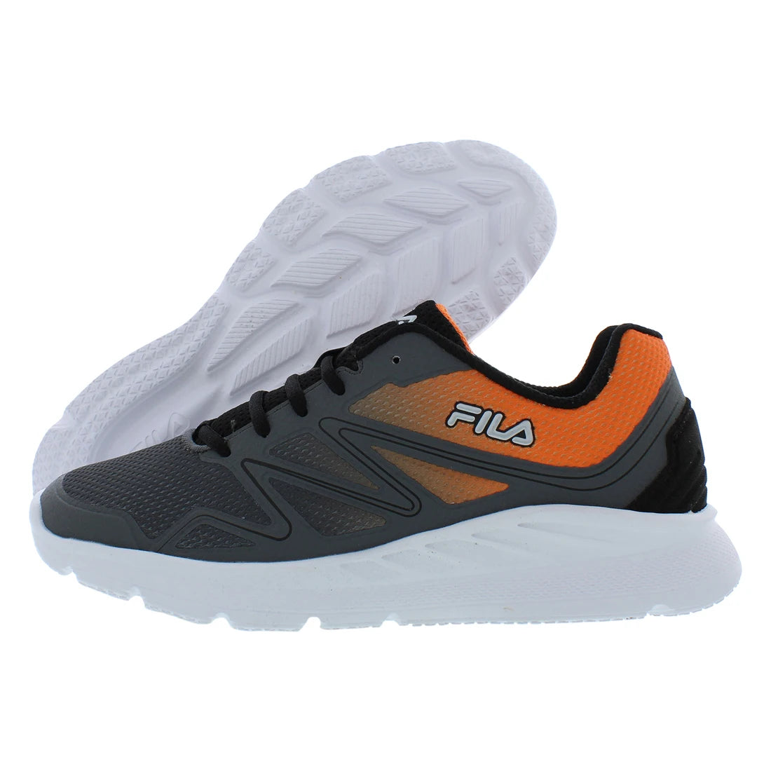Fila Men's Memory Panorama 5 Running Shoes Grey/Orange/White Color | 100% Authentic