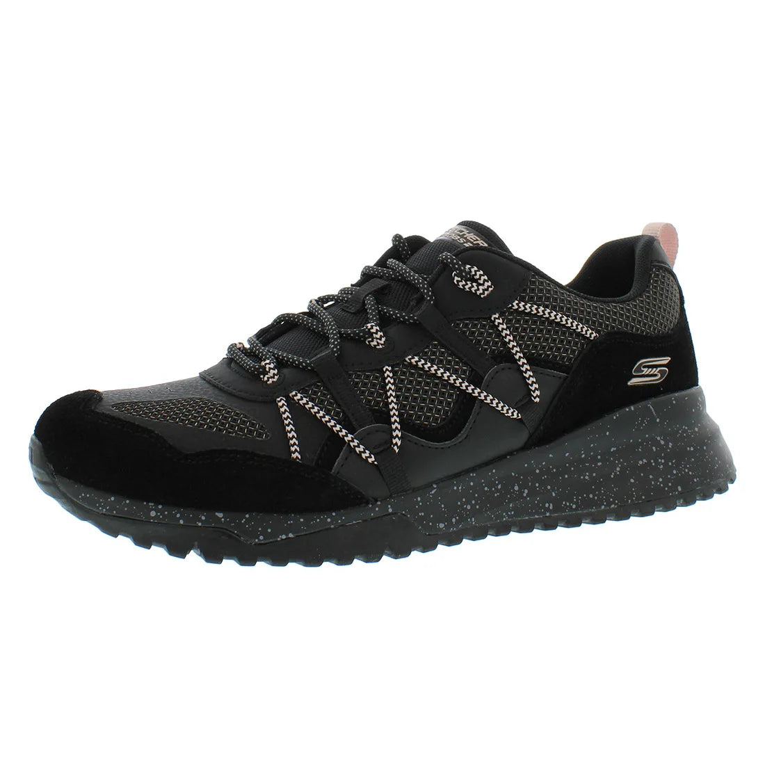 Bobs Squad 3 Zigzag Swagger Women's Sporty Court Sneakers Black with Soft Mesh Lining and PU Insole | 100% Authentic