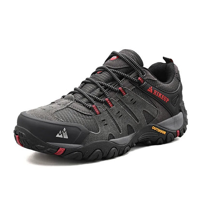 Men's Suede Leather Tactical Hiking Shoes Wear-resistant Outdoor Walking Trekking Hunting Sneakers