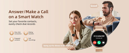 Karchilor 2025 Women'S Smart Watch, 1.39 Screen, Bluetooth Call, Men'S Fitness Waterproof Watch, Comes With Sleep, Heart Rate,
