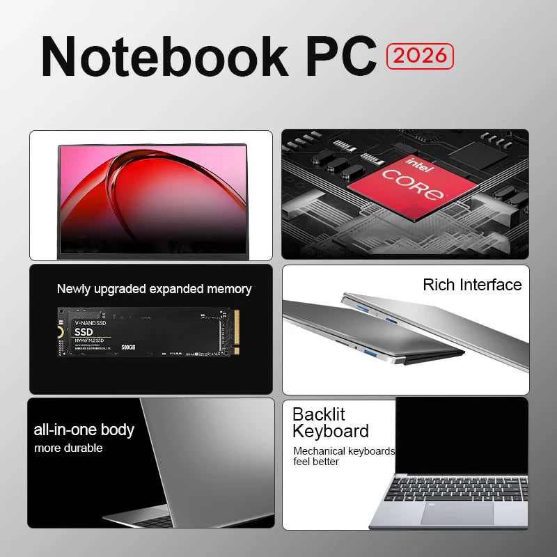 Xiaman Laptop Computer 15.6" FHD Intel Core i9 10908HK/9900 Windows 11 PRO 16GB RAM 512GB 1TB M.2 SSD WiFi6 Desktop Notebook PC