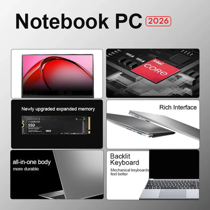 Xiaman Laptop Computer 15.6" FHD Intel Core i9 10908HK/9900 Windows 11 PRO 16GB RAM 512GB 1TB M.2 SSD WiFi6 Desktop Notebook PC