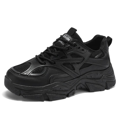 All-Season New Men's Casual Sneakers Breathable Thick Sole Non-Slip Shoes Comfortable Classic Outdoor Running Shoes for Students