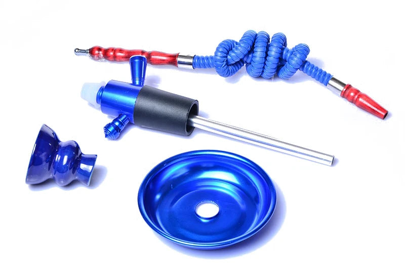 Water Pipe Smoking Bottle Stem Hookah Kit Liquor Glass Chicha Set Vodka Hookha Champagne Travel Whiskey Shicha Beer Wine Sheesha