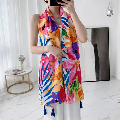 20 styles 90x180cm Cotton linen Summer Beach Dress Bikini Cover-ups Sarong Wrap Scarf Women Brazilian Swimsuit Bathing Cover Up