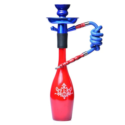 Water Pipe Smoking Bottle Stem Hookah Kit Liquor Glass Chicha Set Vodka Hookha Champagne Travel Whiskey Shicha Beer Wine Sheesha