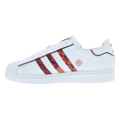 For Superstar Men's Running Shoes White/Red Color-100% Authentic Model GX8839 Made in Vietnam