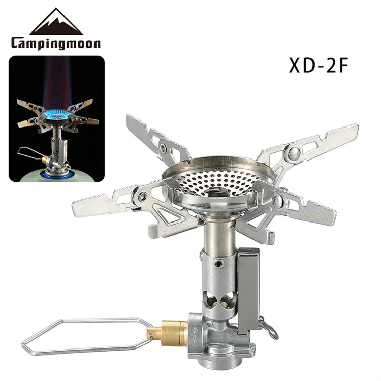 CAMPINGMOON  XD-2F Outdoor Portable Voltage Stabilized Integrated Gas Stove High Power Windproof Hiking Field Stove Cooker
