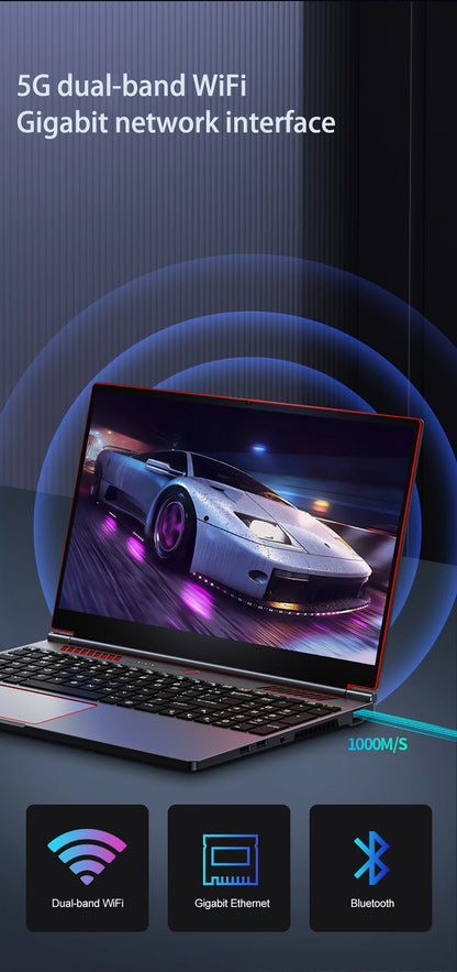 16.1 Inch Gaming Laptop Computer RTX4050 6G Intel Core i9-13900H i9-10885H windows11 RAM Max 64GB DDR4 2*M.2 NVME 4TB SSD WiFi