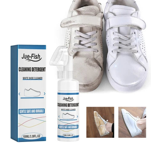 Jue-Fish Water-Free Foam Kit  Small Shoes Sneakers Decontaminating Brightening White Cleaning