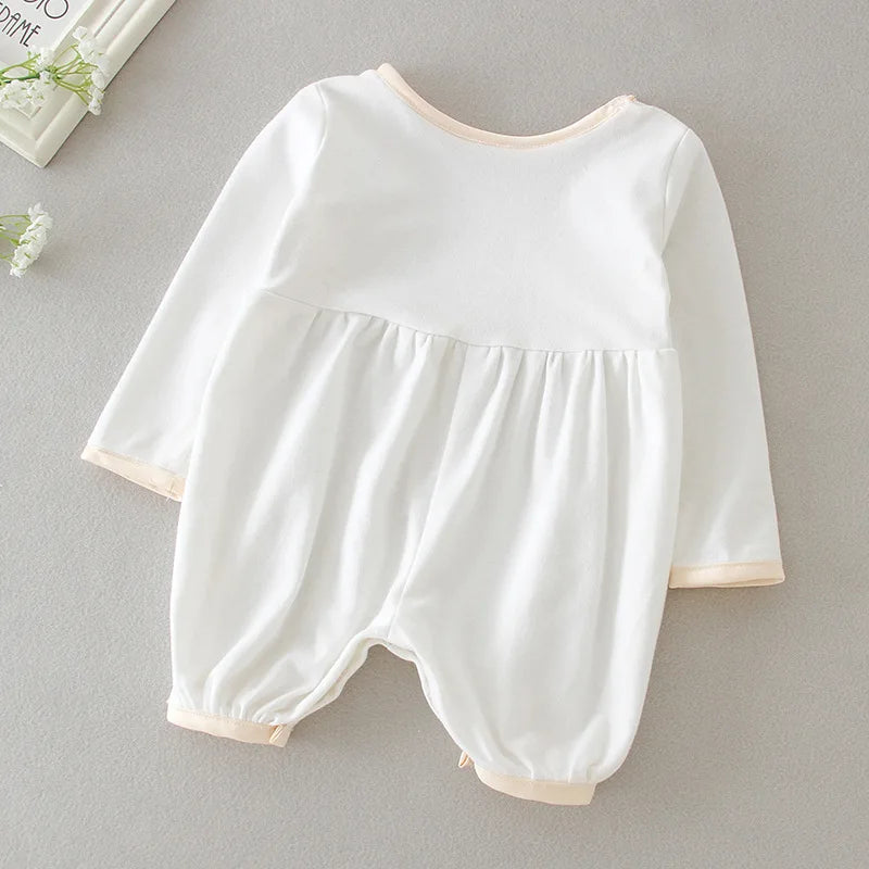 Baby Boy Baptism Romper Set with Hat – 3-24M