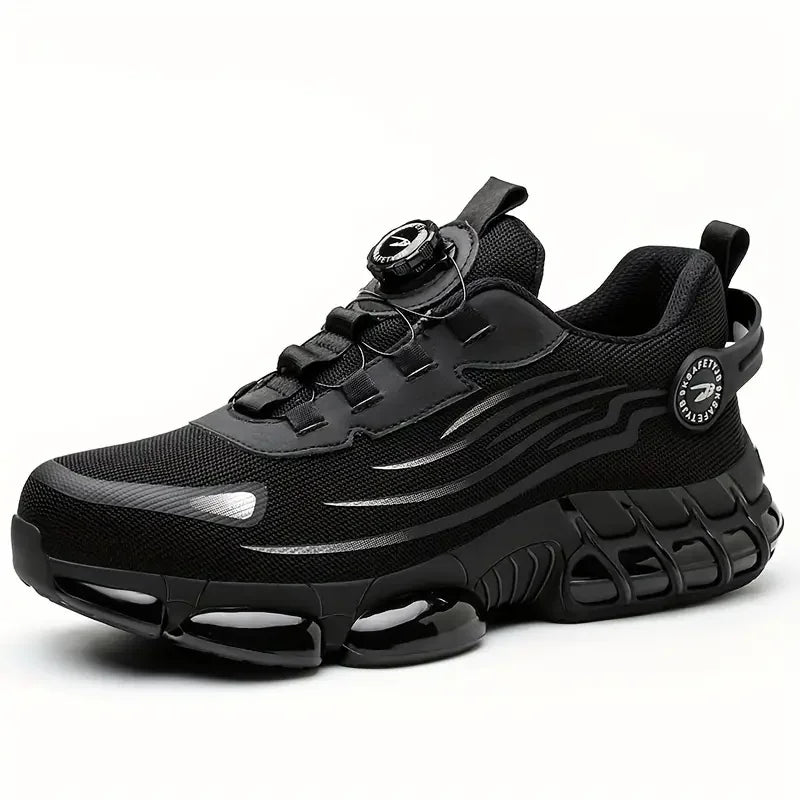 Men's outdoor comfortable breathable safety boots non-slip hiking shoes casual travel sports shoes anti-smash safety shoes
