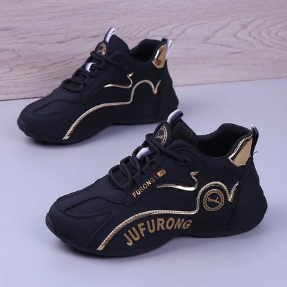 Couples Casual Sports Shoes Men's Low-top Dad Shoes Women's Height Increasing Sneakers
