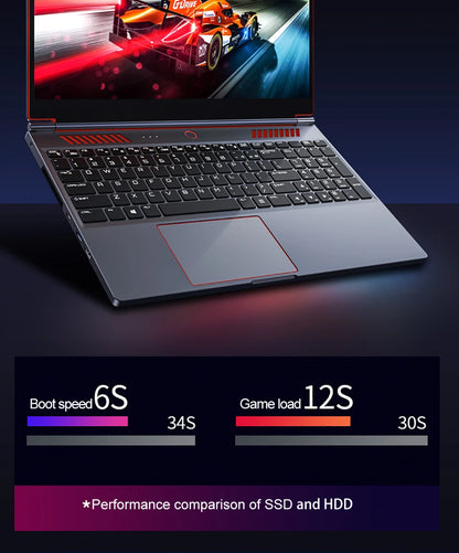 16.1 Inch Gaming Laptop Computer RTX4050 6G Intel Core i9-13900H i9-10885H windows11 RAM Max 64GB DDR4 2*M.2 NVME 4TB SSD WiFi