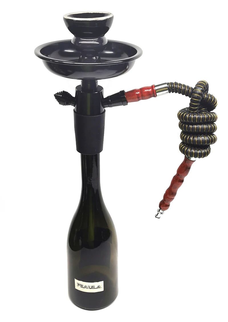 Water Pipe Smoking Bottle Stem Hookah Kit Liquor Glass Chicha Set Vodka Hookha Champagne Travel Whiskey Shicha Beer Wine Sheesha