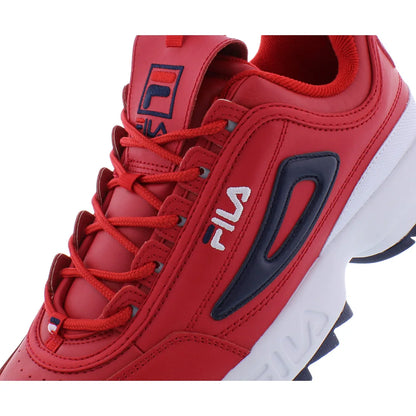 For Men's Disruptor II Premium Retro Sneakers Red/Navy Height Increasing Mesh Upper Lining for Walking China Model 1FM00139616