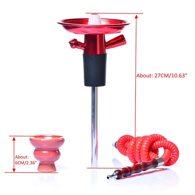 Water Pipe Smoking Bottle Stem Hookah Kit Liquor Glass Chicha Set Vodka Hookha Champagne Travel Whiskey Shicha Beer Wine Sheesha