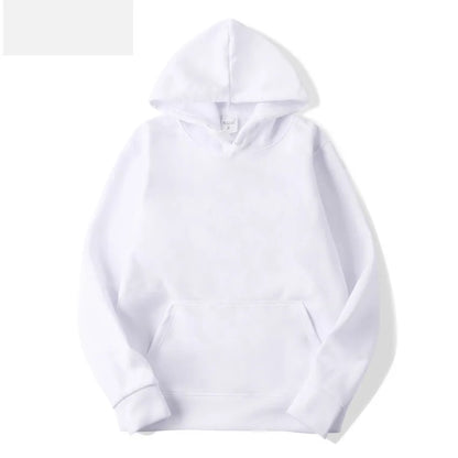 Solid Color Fleece Hip Hop Hoodie