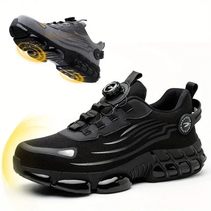 Men's outdoor comfortable breathable safety boots non-slip hiking shoes casual travel sports shoes anti-smash safety shoes