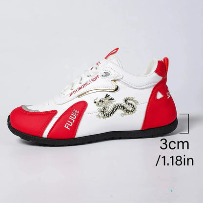 Men's Designer Sneakers Leather Waterproof Casual Sports Shoes Couples Skateboard Shoes