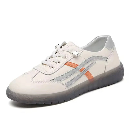 Manufacturer's Popular Genuine White Shoes Women Lightweight Casual Flat Shoes Ins Fashionable Versatile Jelly Sole Sneakers