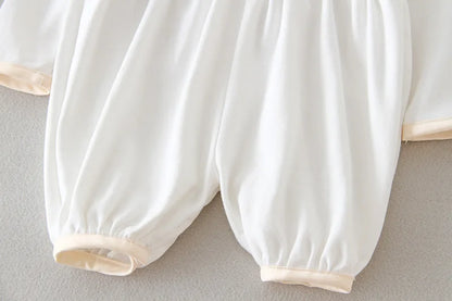 Baby Boy Baptism Romper Set with Hat – 3-24M