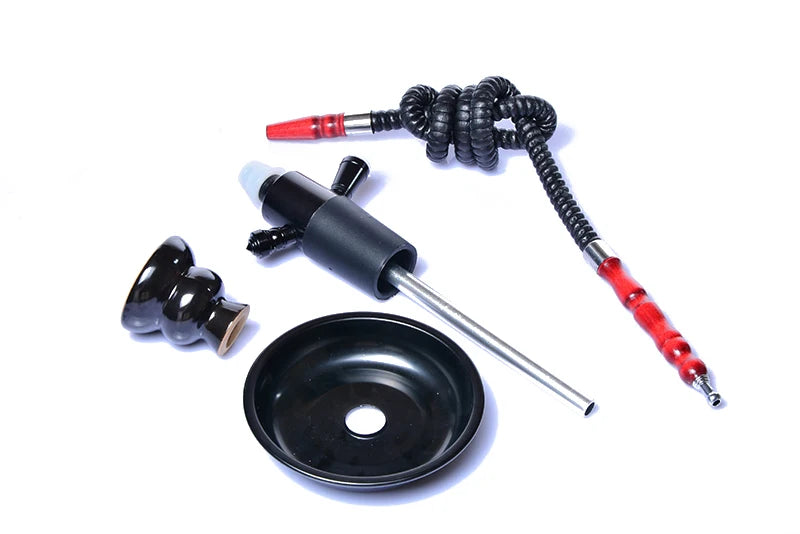 Water Pipe Smoking Bottle Stem Hookah Kit Liquor Glass Chicha Set Vodka Hookha Champagne Travel Whiskey Shicha Beer Wine Sheesha