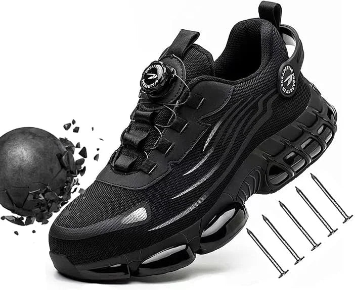 Men's outdoor comfortable breathable safety boots non-slip hiking shoes casual travel sports shoes anti-smash safety shoes