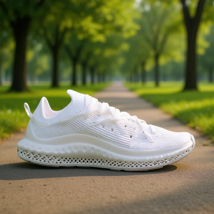 For 4D Fusio Men's Running Shoes White Mesh Upper Rubber Outsole TPU Midsole Summer Sportwear GZ7885