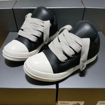 Men's Vintage Sneakers Designer Low-top Padded LWG-certified Grained Lambskin Board Shoes Soft Simple Thick Shoelaces Couple