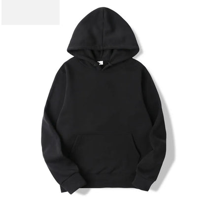 Solid Color Fleece Hip Hop Hoodie