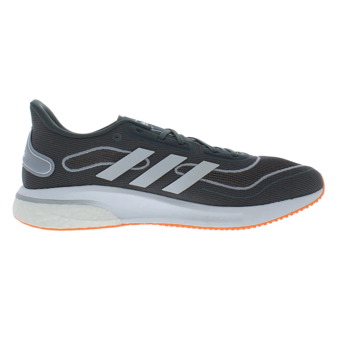 For Supernova M Men's Running Shoes Grey/White/Orange Color | 100% Authentic Made in Vietnam Model MSS-FX6821