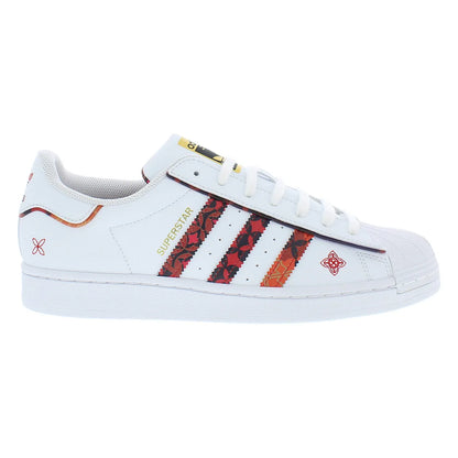 For Superstar Men's Running Shoes White/Red Color-100% Authentic Model GX8839 Made in Vietnam