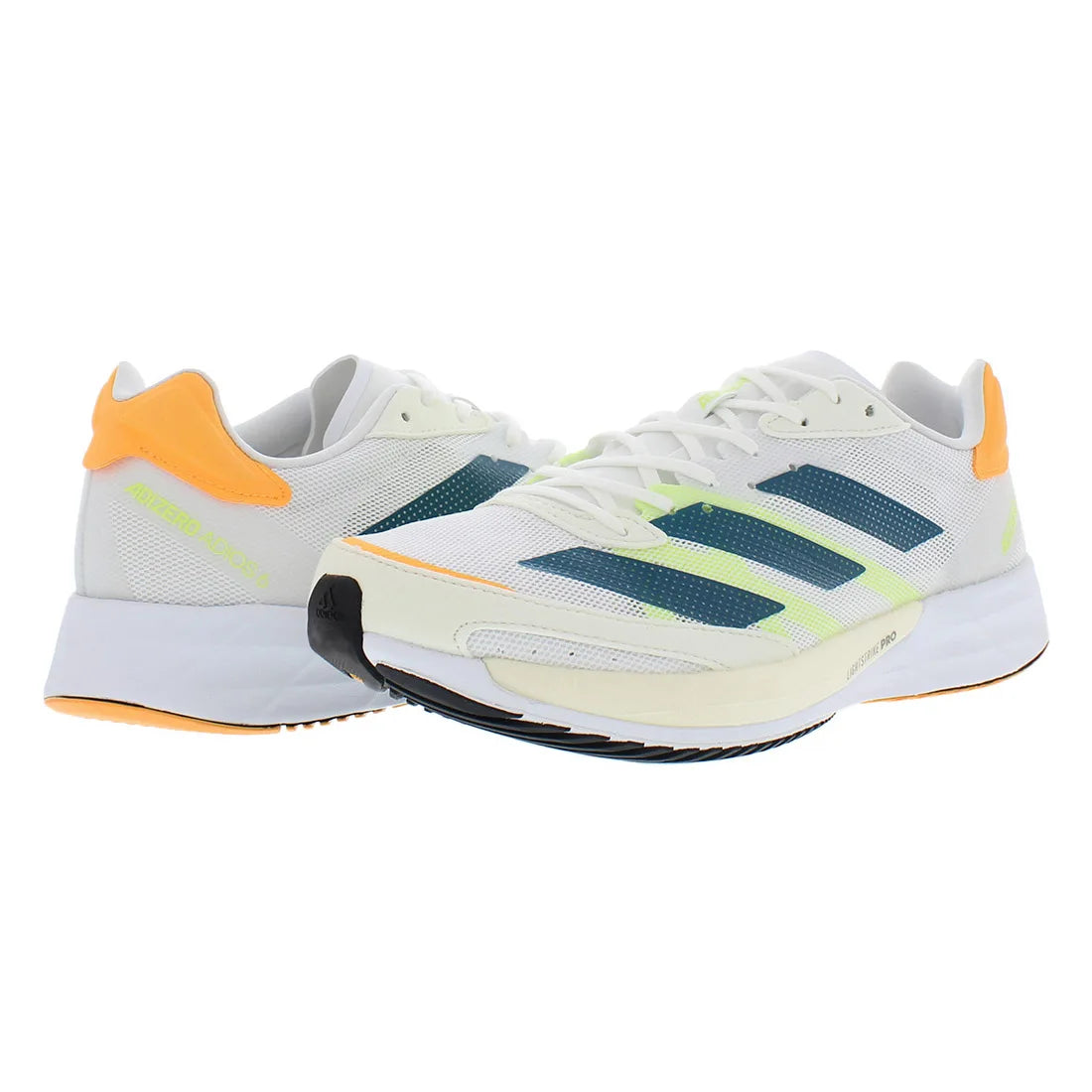 For for Adios 6 Men's Running Shoes Grey/Teal Color | 100% Authentic Made in Vietnam Model GY0894