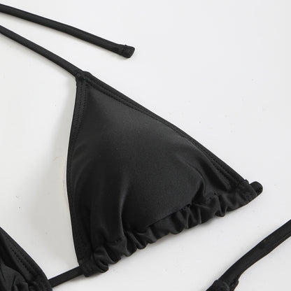 4PCS with Mesh Skirt Long Sleeve Micro Bikini Female Swimsuit Women Swimwear Four-pieces Bikini Set Bathing Suit Swim Beachwear