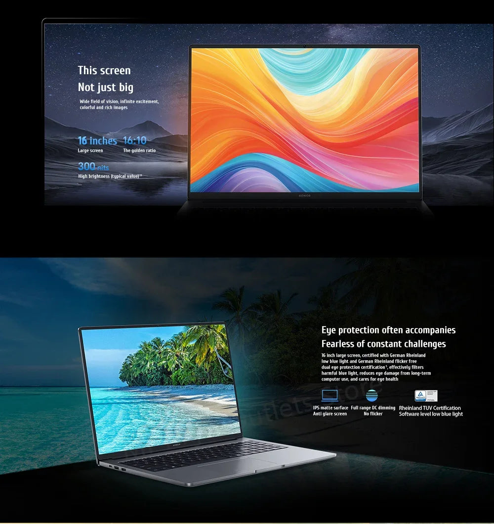 HONOR MagicBook X16 2025 Laptop Intel Core i5-13420H i7-13620H RAM 16GB SSD 512GB 1TB 16"Inch FHD Notebook Ultrabook Computer PC