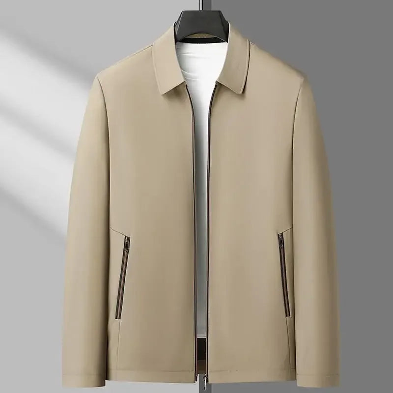 Smart Casual Men's Suit Jacket High Quality Outwear Coats Men Casual Waterproof Jackets Spring Autumn Solid Color Business Coat