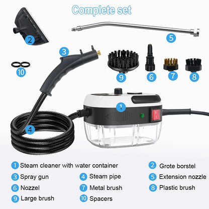 Portable Handheld High Pressure Steam Cleaner Household Multifunctional Steam Cleaning Machine Kitchen Hood Air Conditioner Car