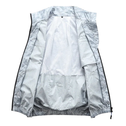 Cool summer smart cooling fan clothing, suitable for outdoor sports, fishing, high-temperature work, and convenient for nighttim