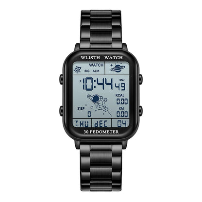 Watches for Man Digital Watch Stopwatch Countdown Wristwatch Calendar Clock Sport Pedometer Calculation Digital montre homme