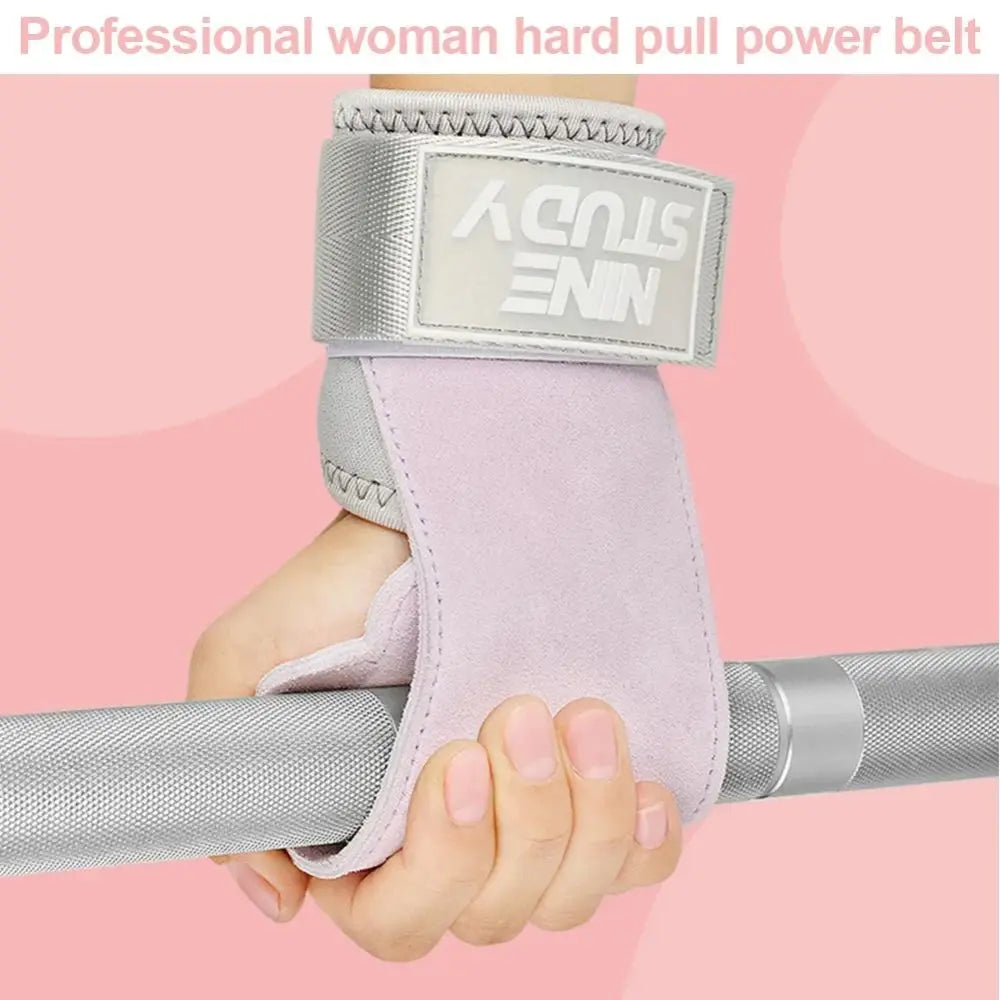 Leather Dog Paw Fitness Power Straps Wear-resistant Adjustable Dog Paw Wrist Straps Durable Pink/Purple