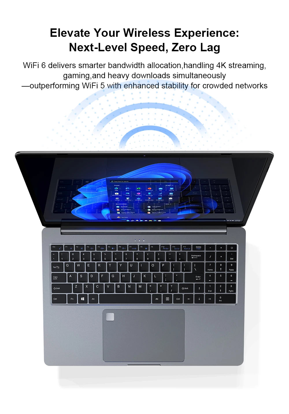Ninkear A15 Pro Laptop AMD Ryzen 5,16 inch 120Hz 2560*1600 Display Screen 16GB 1TB Fingerprint Unlock Notebook Computer