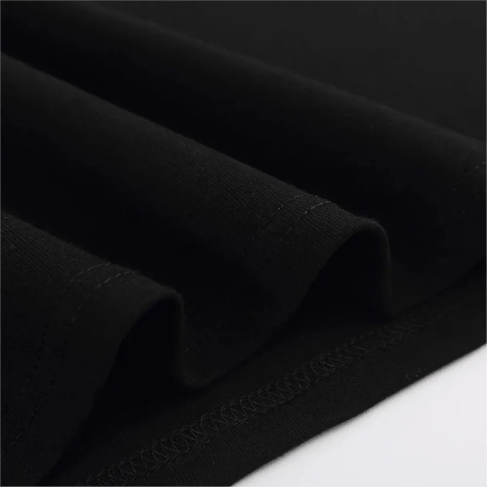 Hip Hop Streetwear Men Tshirt Oversized Short Sleeve Shadow Graphic Print Y2k Tops Tee Harajuku Gothic Aesthetic Clothing Cotton