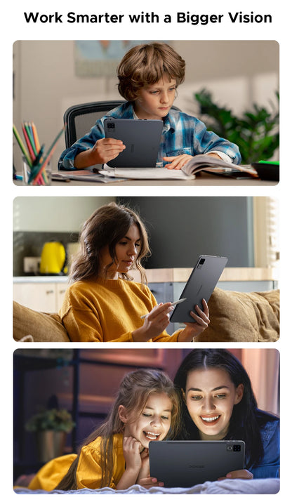 DOOGEE U12 Tablet PC Android 16 Gemini AI 12'' FHD+ Screen 24GB RAM 128GB 9000mAh Large Battery 7.8mm Ultra-thin Smart Pad