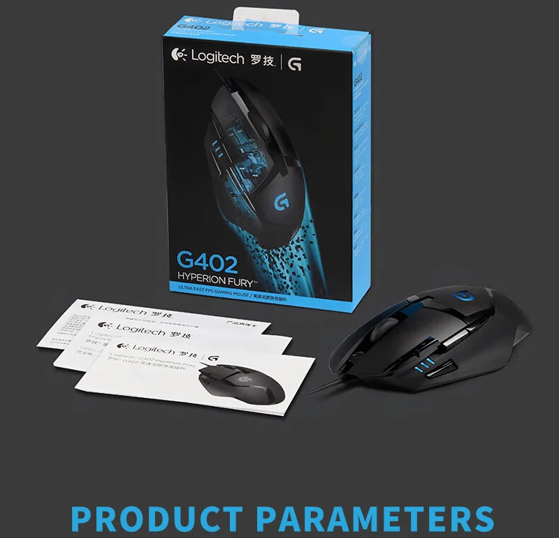 6 programmable buttons, high-speed tracking technology, Logitech G402, making your gaming operations more effortless and seamles