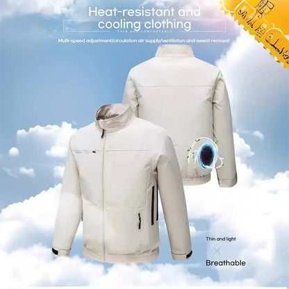 Summer Smart Air Conditioned Jacket Men's Workwear Uniform Fan Clothing Outdoor Heatstroke Prevention Labor Protection Clothes