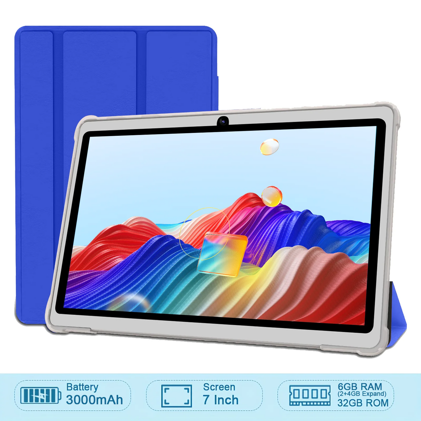 2026 Global Version 7 Inch 4G WiFi Kids' tablet Quad Core 2GB RAM 32GB ROM Dual Cameras Children's Gifts Tablets Android 11